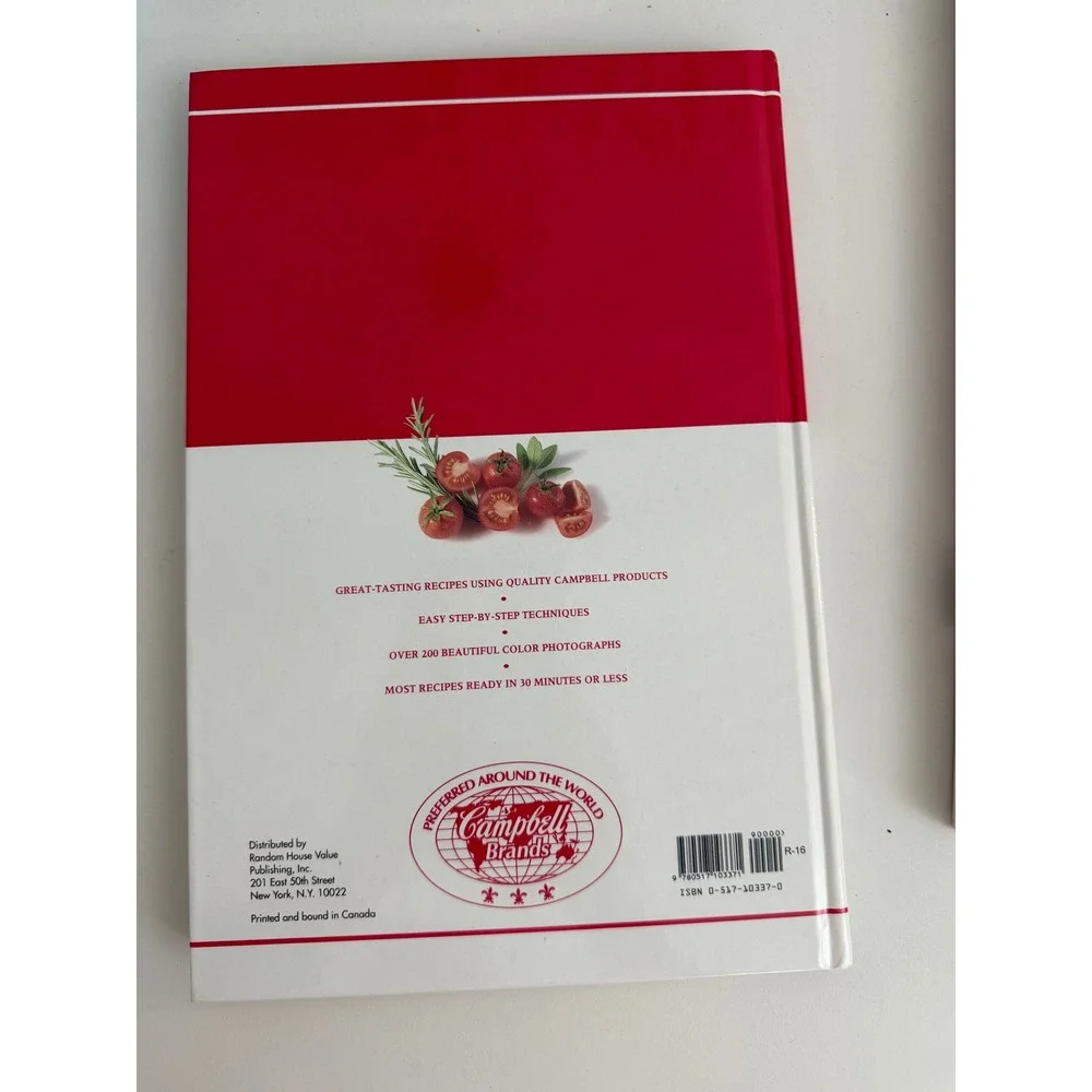 Campbells Quick and Easy‎ Recipes Hardcover Cookbook 1995 ISBN 0517103370